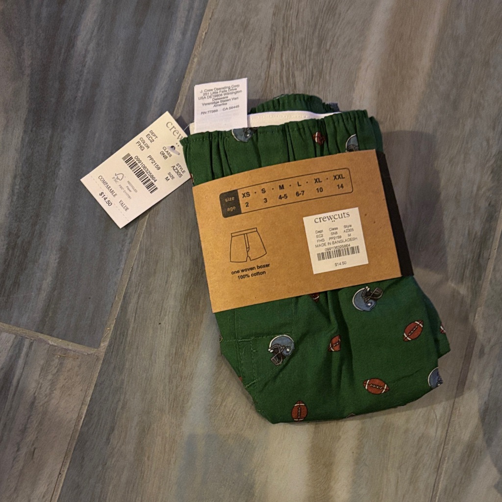 Crewcuts Green Sports Print Boxers